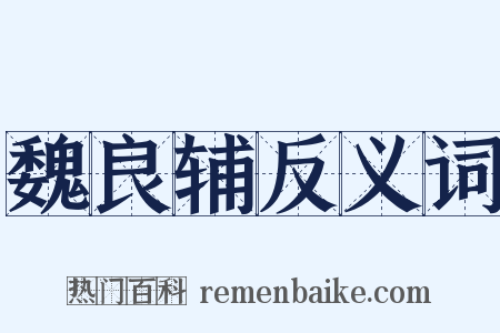 魏良辅反义词是什么意思的图片